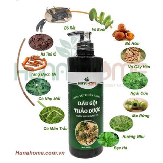 Dầu gội và dầu xả thảo dược Hunahome
