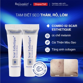 Combo kem xóa Sẹo Thâm, lấp đầy Sẹo Rỗ, Sẹo Lõm Rejuvaskin Scar Esthetique 10ml/tuyp