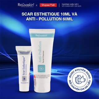 Combo chăm sóc da Rejuvaskin xoá Sẹo Thâm/ Sẹo Rỗ/ Sẹo Lõm Scar Esthetique 10ml và sữa rửa mặt chống ô nhiễm 60ml