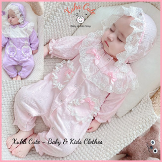 Body kèm mũ cho bé sơ sinh đầy tháng thôi nôi | Hàng Quảng Châu Cao Cấp |CÓ SẴN