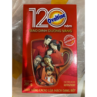 Bột cacao lúa mạch ovaltine - hộp 285g date t6.2025