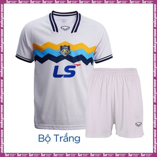 Bộ Thi Đấu Bóng Đá Futsal CLB Thái Sơn Nam 2024 Grand Sport Màu Trắng