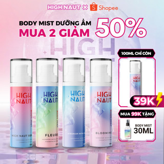 Body mist xịt thơm body chính hãng High Naut nước hoa sịt thơm cơ thể body miss nam nữ toàn thân lưu hương lâu