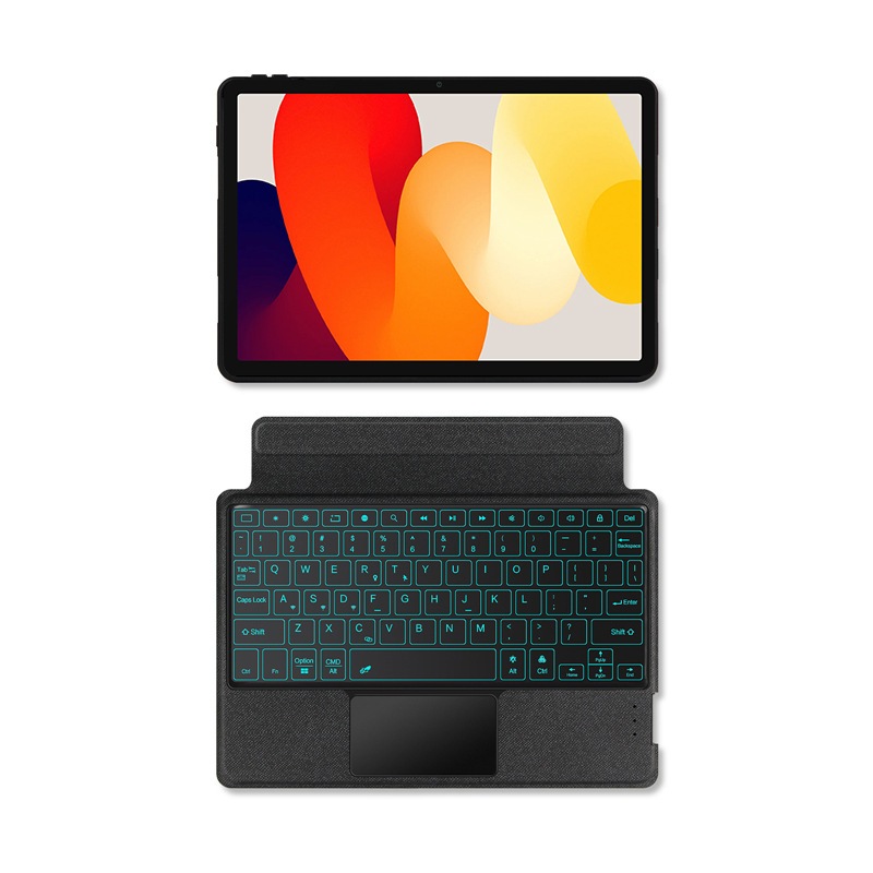 (NEW)BAO DA BÀN PHÍM có Touchpad,giá đỡ,đèn LED,có thể tháo rời các mã tablet mipad 6/6pro,pad 6s pro,pad 6 max,pad 2024
