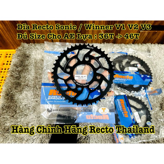 Dĩa Tải Recto Dành Cho Sonic / Winner V1 V2 V3 Đủ Size Cho AE Lựa Chọn ( 36T - 46T ) Hàng Chính Hãng Recto >>>>