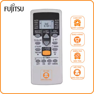 [Mã ELHA22 giảm 5% đơn 300K] Điều khiển điều hoà FUJITSU - Remote máy lạnh 1 và 2 chiều Fujitsu (mặt đen)