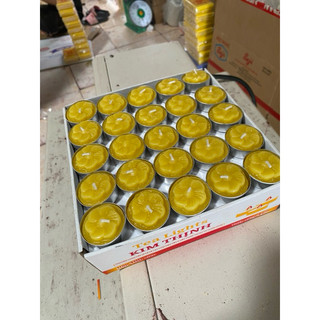[Hộp 100 viên] Đèn Tealight 2H 4H Vàng - Đỏ