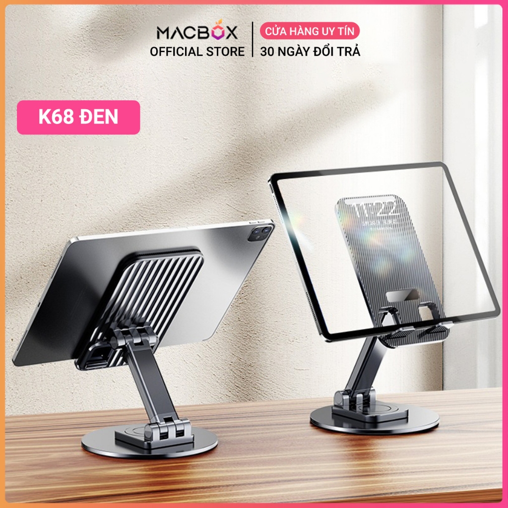 Giá đỡ điện thoại, iPad, iPhone, máy tính bảng tablet chân xoay 360 gấp gọn Macbox | BigBuy360 - bigbuy360.vn