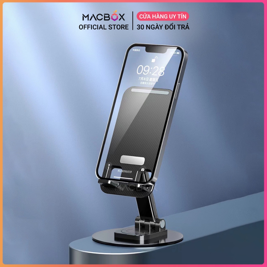 Giá đỡ điện thoại, iPad, iPhone, máy tính bảng tablet chân xoay 360 gấp gọn Macbox | BigBuy360 - bigbuy360.vn