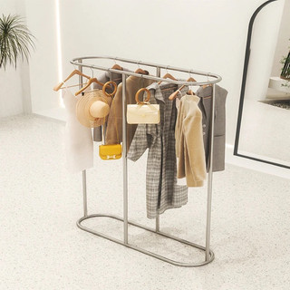 Kệ elip treo quần áo - inox hoặc sắt + sơn tĩnh điện