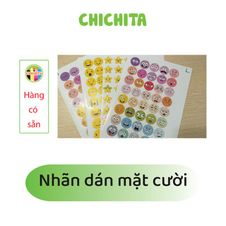 (Có sẵn) Nhãn dán hình mặt cười dễ thương trang trí sổ kế hoạch/ sổ tay CHICHITA
