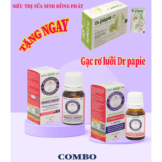 Combo Men vi sinh 10 chủng BioAmicus Complete và Vitamin D3K2 Bioamicus