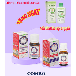 Combo Men vi sinh 10 chủng BioAmicus Complete và Vitamin D3K2 Bioamicus