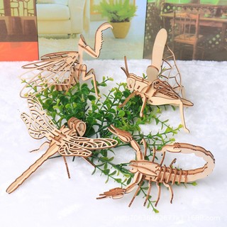 Đồ Chơi Lắp Ráp Mô Hình 3D Con Vật Bằng Gỗ