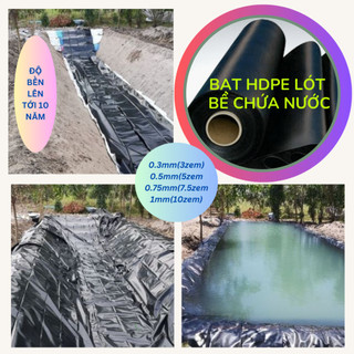 Bể hdpe, chăn nuôi ốc, lươn, ếch... bể bạt chứa nước. dày 0.3mm
