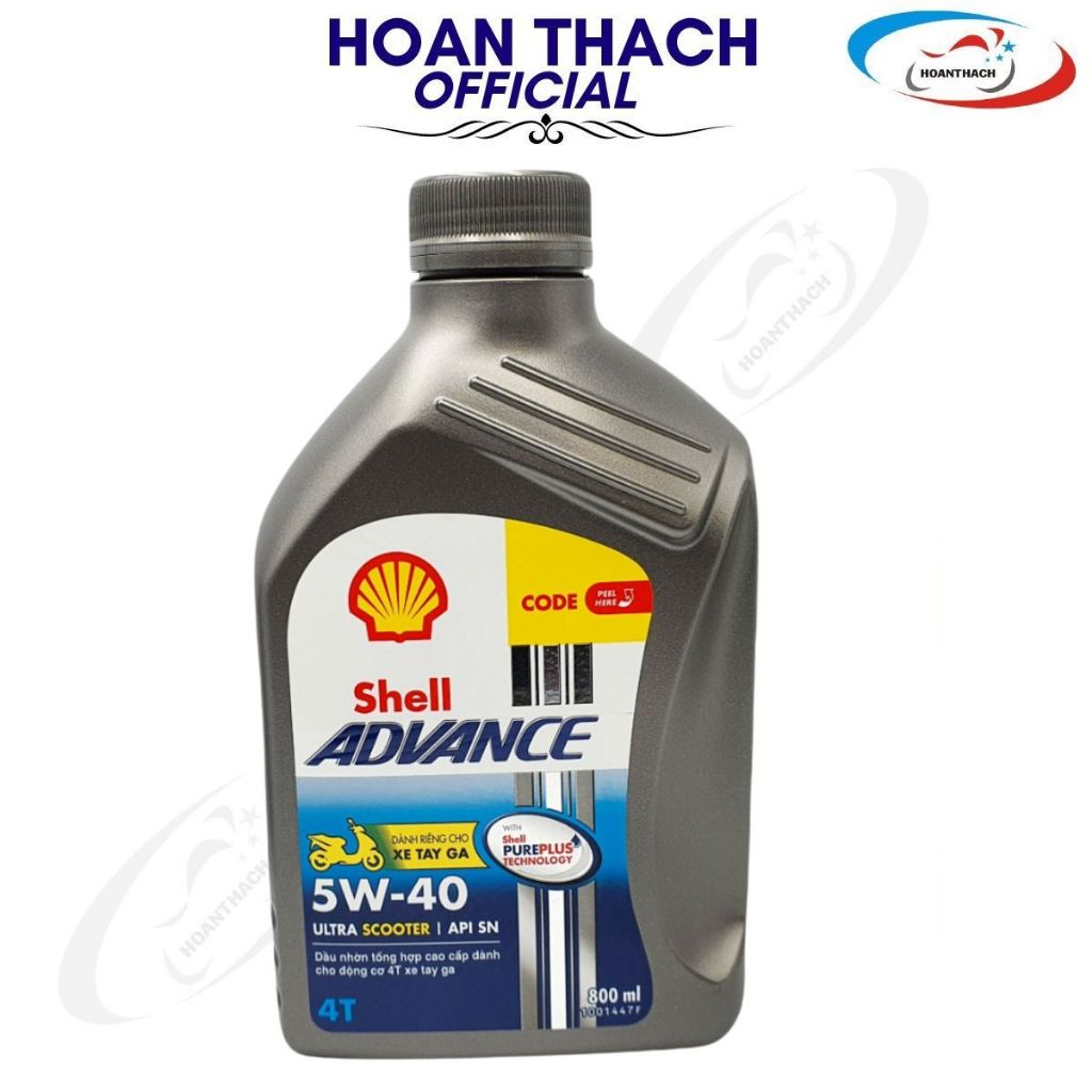 Nhớt Shell ultra tổng hợp xe tay ga 5W40 HOANTHACH