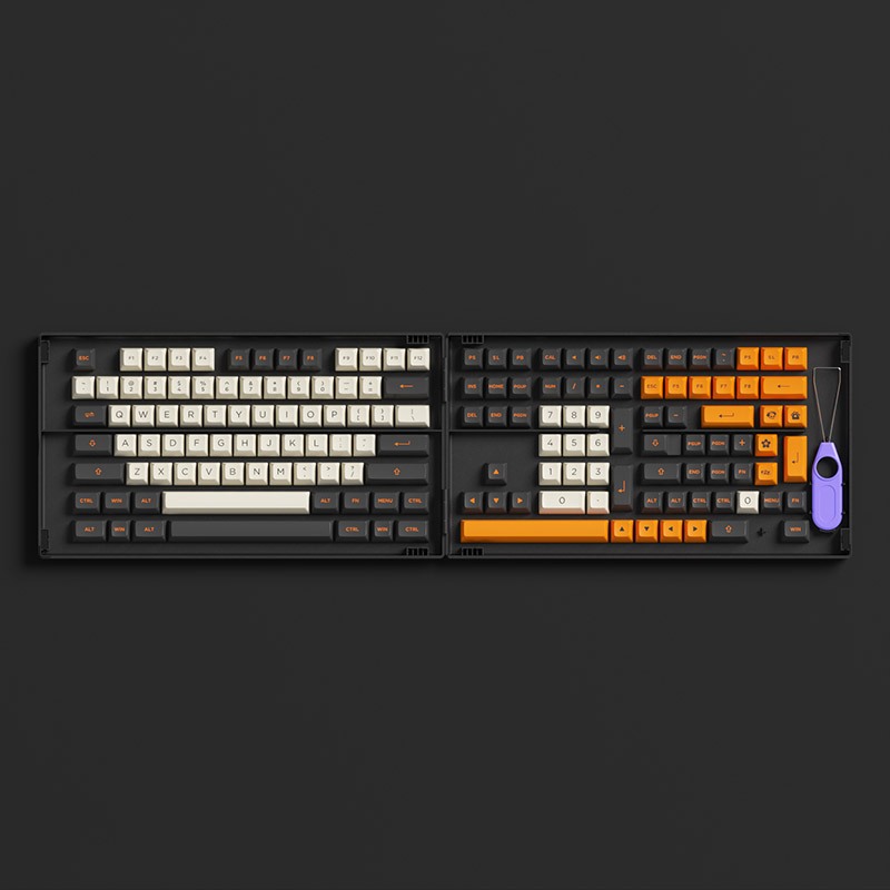 Keycap AKKO Carbon Retro (ASA Profile | 158 nút)