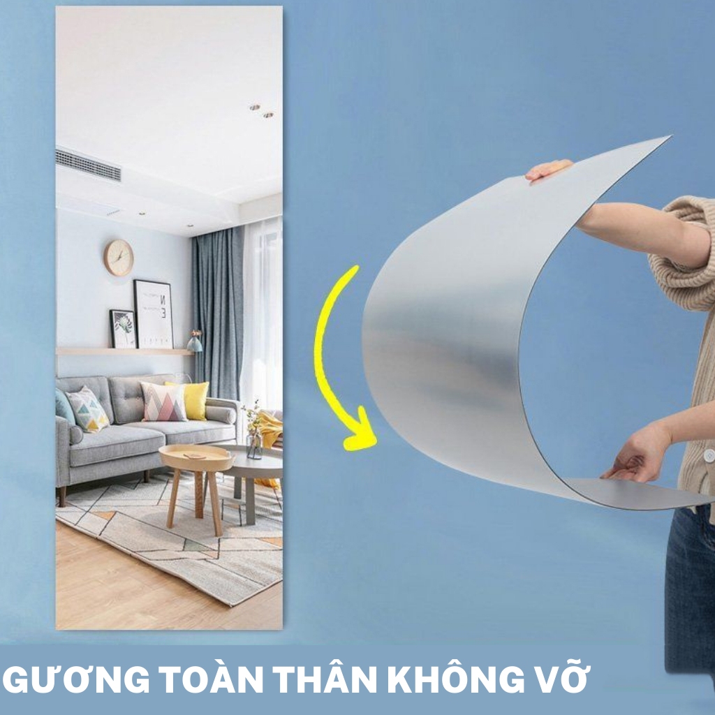 Gương Toàn Thân Dán Tường Dan Tủ Cao Cấp