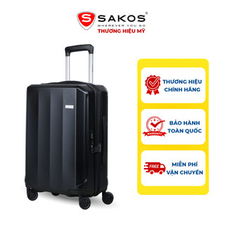 Vali Kéo Nhựa Du Lịch SAKOS VERTICA Z22 - Size S (20inch)/ Xách Tay (Cabin) - Khóa TSA - Nhựa PC
