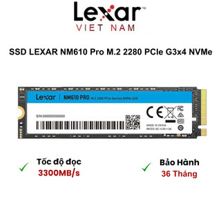 Ổ cứng SSD 250GB NVMe Lexar NM610 Pro PCIe M2 2280