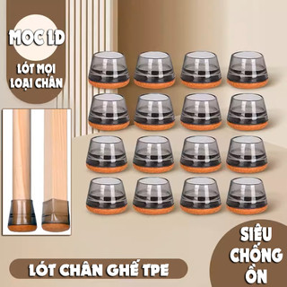 Lót chân ghế, chống tiếng ồn LD siêu bền, dày dặn đế phủ lớp gỗ chống trượt, trầy xước sàn nhà