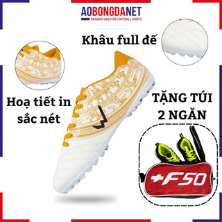 Giày đá bóng wika doso chính hãng khâu full đế, giày đá banh sân cỏ nhân tạo đế đinh tf bám sân