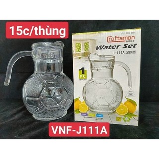 Bình rót nước 1.8 lít kiểu dáng trái banh / bình thủy tinh đựng nước 1800ml J111A