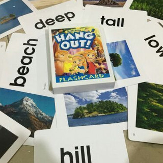 Flashcard - Hang Out (khổ A5, in 2 mặt, ép plastic)