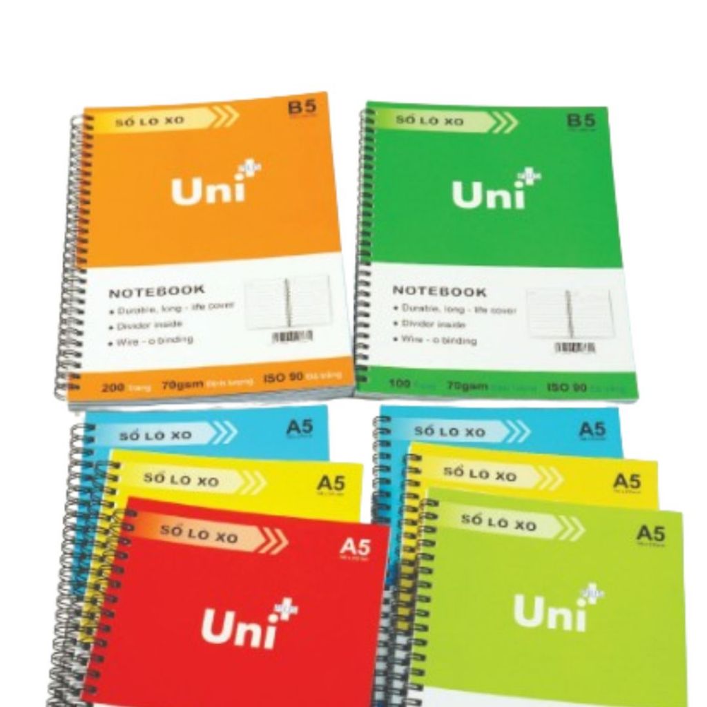 Sổ lò xo A5 A4 100/200 trang Sổ xé ghi chép A5 A4 Sổ tay A5 {CAM KẾT CHẤT LƯỢNG}