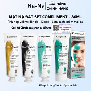 Mặt nạ đất sét Compliment, giảm mụn sáng da, thu nhỏ lỗ chân lông 80ml
