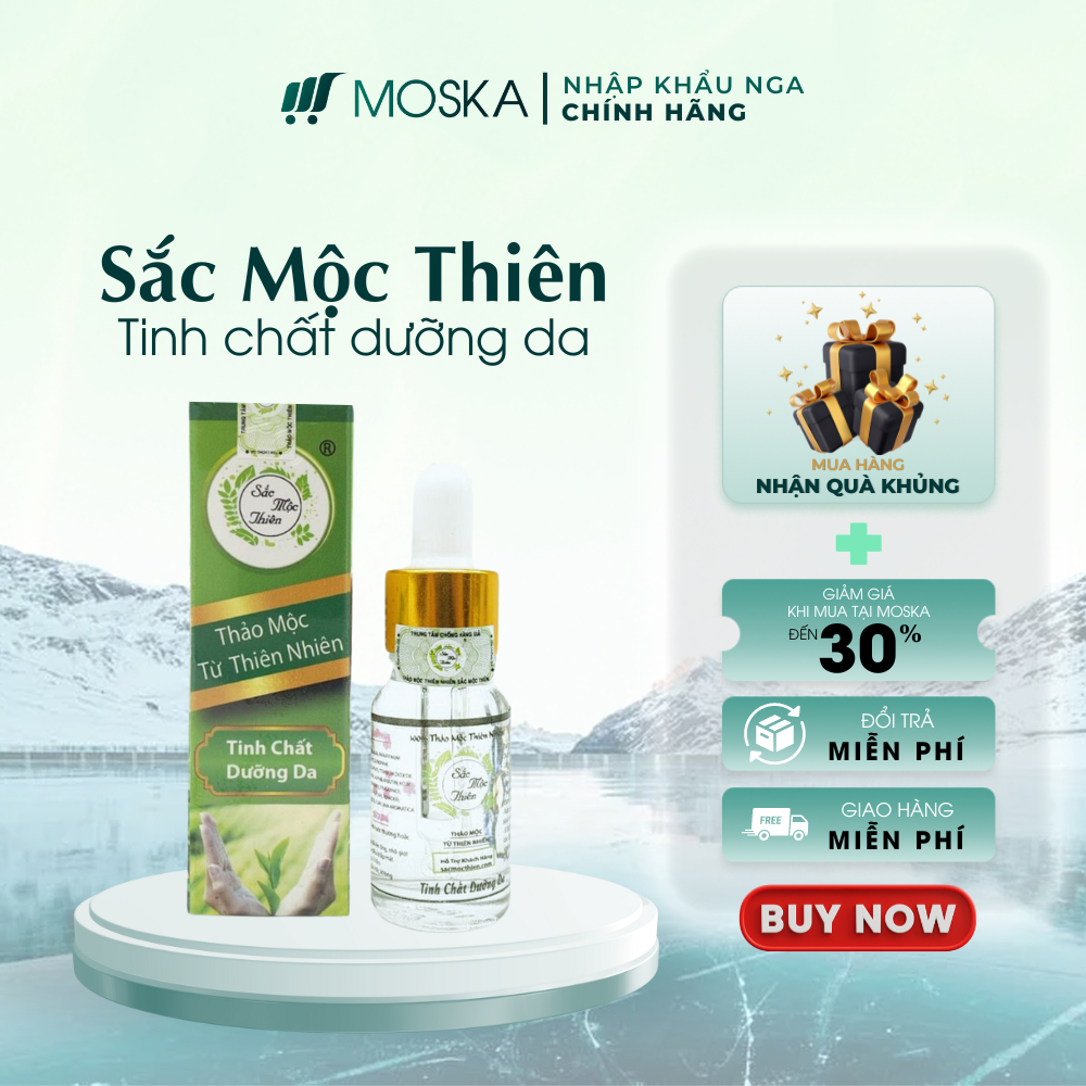 Tinh Chất Dưỡng Da Sắc Mộc Thiên - Tái Tạo Da, Se Khít Lỗ Chân Lông, Sáng Da| Moska Shop