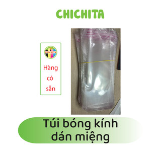 Túi bóng kính dán miệng opp 100g, 500g nhiều kích thước chichita