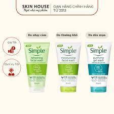 [HÀNG CHÍNH HÃNG] Gel rửa mặt dưỡng ẩm Simple Refreshing Facial 150ml
