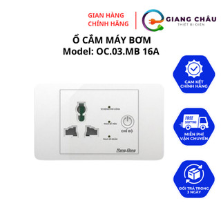 Ổ cắm máy bơm rạng đông an toàn, ổ cắm chống giật - oc.03.mb 16a