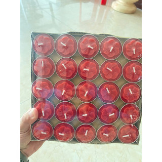 [Hộp 100 viên] Đèn Tealight 2H 4H Vàng - Đỏ
