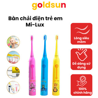 Bàn chải điện Mi-lux Oral B1, A1 sóng siêu âm cho trẻ em từ 2 tuổi chống nước IPX7,chế độ thông minh