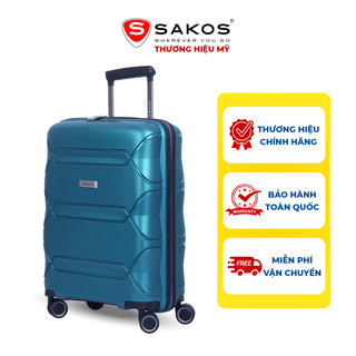 Vali kéo nhựa du lịch sakos infinity z22 - size s / xách tay - khóa tsa - nhựa pp
