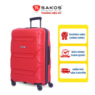 Vali kéo nhựa du lịch sakos infinity z26 - size m / ký gửi - khóa tsa - nhựa pp