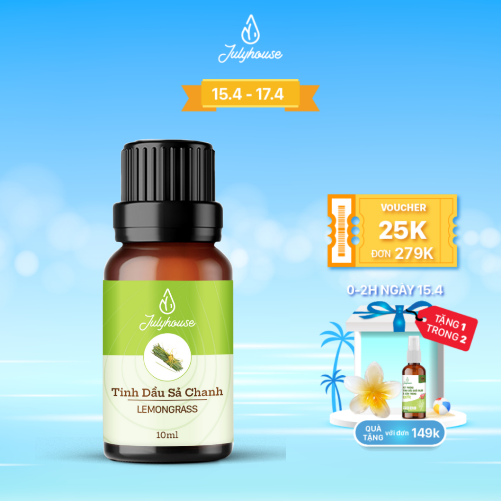 Tinh dầu sả chanh 10ml JULYHOUSE