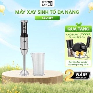 Máy xay sinh tố cầm tay đa năng Lebenlang LBL4589, công suất 1000W, bảo hành 2 năm – hàng chính hãng