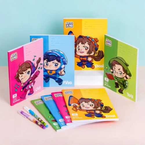 COMBO Tập học sinh 96 trang 4 ô ly vuông 2mm 100gsm Thiên Long TP-NB061/AK - Akooland - Mẫu ngẫu nhi