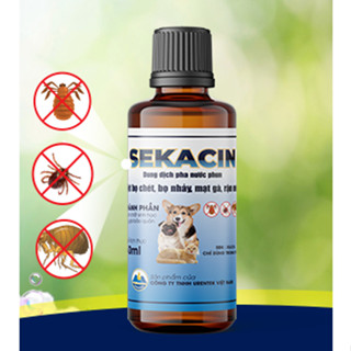 Thuốc diệt bọ chét Sekacin trị ve chó & bọ nhảy