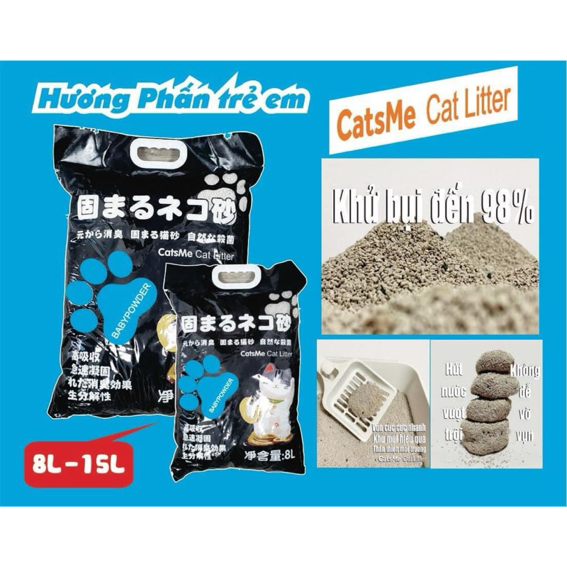 Cát vệ sinh mèo Catsme 8L