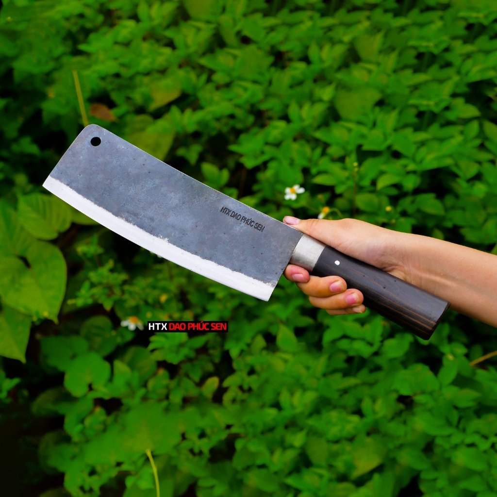 Dao phay chặt gà nhíp xe cán mun CG05M