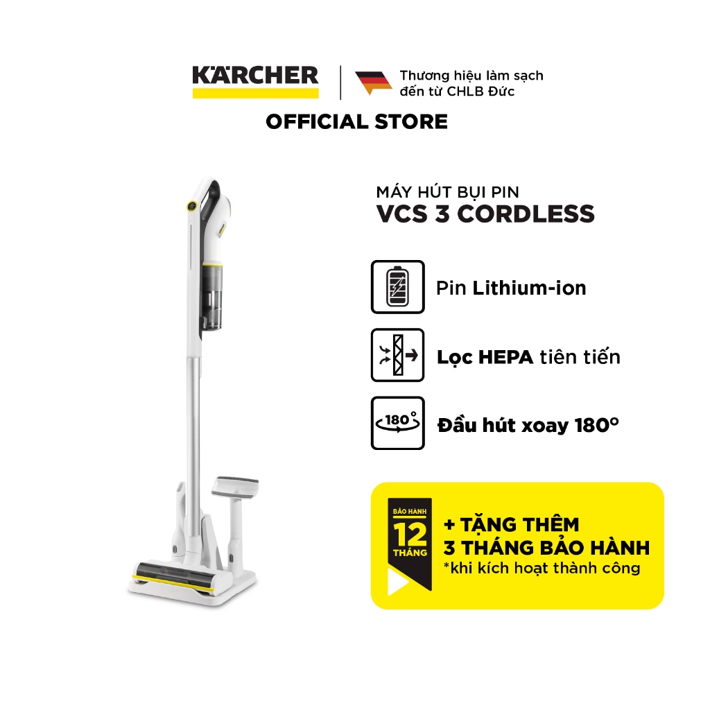 Máy hút bụi cầm tay không dây Karcher VCS 3 Cordless