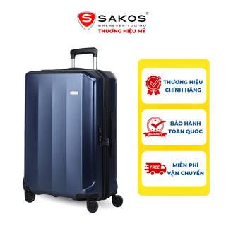 Vali kéo nhựa du lịch sakos vertica z26 - size m / ký gửi - khóa tsa - nhựa pc