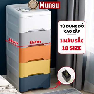 Tủ Nhựa Đựng Quần Áo Lót, Tủ Khe Hẹp Đựng Tất, Vớ, Phụ Kiện Phòng Ngủ, Tủ Đầu Giường Màu Sắc Tươi Sáng TUN005