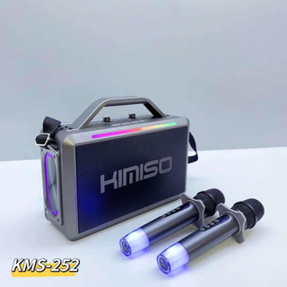 Loa karaoke bluetooth kimiso kms 252 loa bluetooth mini karaoke, bản cao cấp chất lượng, kèm 2 micro không dây