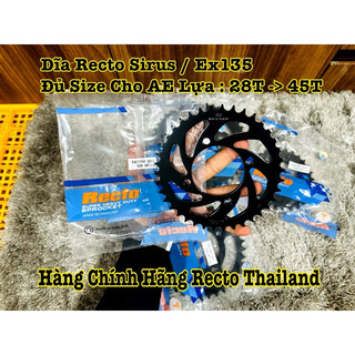 Dĩa Tải Ex2010 / Ex2011 / Sirus / Yaz  Đủ Size Lựa Chọn Từ 28T ~> 45T Chính Hãng Recto Thailand >>>>