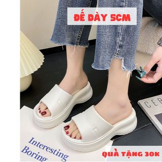 Dép nữ,dép bánh mì nữ, đế cao 5cm,dép quai ngang nữ,dép nữ thời trang,dép đế xuồng,dép đế cao nữ,dép kiểu nữ,dép xinh.